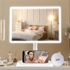 FUNTOUCH 4500mAh Large Makeup Vanity Mirror with Lights & 96 LED, White New