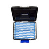 Storex File Box Nesting Portable with Drawer Cobalt, Black Blue New