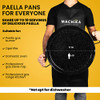 Machika Enamel Paella Pan | Skillet for Paella and Rice Recipes | 17 inches New