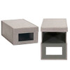 Household Essentials Small Drop Front Shoe Box Clear Front Panel 2-pack - Gray New