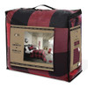 Safdie & Co. 3-Piece Polyester Buffalo Plaid King Comforter Set Red/Black New