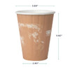 ECO PRODUCTS World Art Disposable Insulated Coffee Cups, 8 oz, 800 Pack New