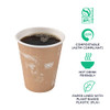 ECO PRODUCTS World Art Disposable Insulated Coffee Cups, 8 oz, 800 Pack New