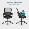 Ergonomic Computer Mesh Swivel Task Chair Wheels Comfortable Lumbar Support New