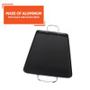 IMUSA 17 x 10 Inch Aluminum Ceramic Double Burner Griddle B0DMTHGVFD - Black New
