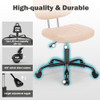 DUMOS Small Desk Chair, Home Office Chair, Comfy Lumbar Support - Black New