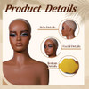 J&F Realistic Europe America Female Mannequin Head Shoulder Display (DC 410 GM2) New