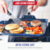 Blue Diamond 11" Diamond Infused Ceramic Nonstick Square Griddle Pan, Blue