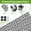 Outdoor Plastic Straw Rug, 9x12 Outdoor Rug, Area Rug, Large Portable Waterproof