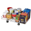 Collections Etc Flat Rolling Floor Shelf Metal Storage Cart Expandable 24" W New