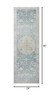 JUL-03 CJ ANTIQUE / SKY Chris Loves Julia x Loloi Rug Size: Runner 2' x 5.
