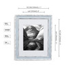 Frame Distressed Blue, Matted to 8x10, Frames by EcoHome B077XXRK9Q New