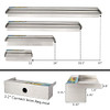 YUDA 24" Water Pool Fountain 304 Stainless Steel Wide Water Fall B09C1JS572 New