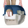 Omega Paw Premium Roll 'n Clean Litter Box Large,Cat, Peral Blue (PR-RA20-1) New