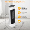 SUNDAY LIVING HOME OSCILLATING TOWER CERAMIC HEATER WITH ADJUSTABLE THERMOSTAT
