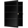 DISPLAYGIFTS 36 Souvenir Tea Spoon Display Case Rack Mountable Cabinet Frame