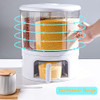 PIOJNYEN Grain Dispenser 24lb Rice Storage Container B0BBLV2F4X - Black New