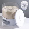 PIOJNYEN Grain Dispenser 24lb Rice Storage Container B0BBLV2F4X - Black New