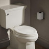 KOHLER 4647-96 Stonewood Toilet Seat Elongated,Wood Toilet Seat, Elongated