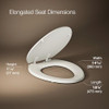 KOHLER 4647-96 Stonewood Toilet Seat Elongated,Wood Toilet Seat, Elongated