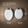 KOHLER 4647-96 Stonewood Toilet Seat Elongated,Wood Toilet Seat, Elongated