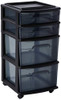 Home Products International 4 Drawer Cart Medium Black B00KS7ELPU - NEW New