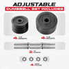 Yes4All Adjustable Dumbbell 40.02 lbs B07235H4JQ - Black New