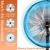 HiCFM 24" Outdoor Oscillating Weatherproof High Velocity Fan B09VDH5527 - Black New
