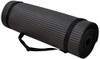 Fitvids 1/2" Extra Thick High Density Anti-Tear Exercise Yoga Mat - Black New