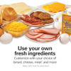 Hamilton Beach Dual Breakfast Sandwich Maker Egg Cooker RIng Timer - Silver
