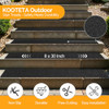 KOOTETA OUTDOOR STAIR TREADS FOR WOODEN STEPS NON SLIP 15 PACK 8" X 30" BLACK