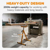 BORA ADJUSTABLE ROLLER STAND 2-PACK FOR TABLE SAW EXTENSION ROLLER PM-5085T-2PK