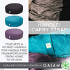 GAIAM ZAFU MEDITATION CUSHION - BLACK