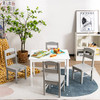 Costzon Kids Table and Chairs 5 Pieces Wooden Table Set B0B4DTT9WS-NEW New