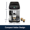De'Longhi Magnifica Evo Next Automatic Espresso Machine, Frother, Silver Black