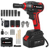 SHAWLAM CORDLESS IMPACT WRENCH 1/2 INCH IMPACK GUN 21V IMPACT DRIVER - RED