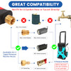 DUSICHIN FOAM CANNON PRESSURE WASHER GUN 1/4 QUICK CONNECTOR BLACK/RED