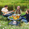 WOSVOLUNT PORTABLE CAMPING TABLE FOLDING POP UP LIGHTWEIGHT PCF01 - GRAY