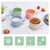 UDOIT Unbreakable Wheat Straw Kettle Set with 4 Multicolor Cups for Kids New