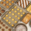 KITCOM Bakeware Sets Textured 6-Piece Sheet Pan, Roasting Pan, KCM9508X - Gold