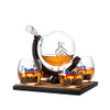 The Wine Savant Democratic Party Wine & Whiskey Decanter Set, 750ml- B09V6PRVGZ New