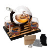 The Wine Savant Democratic Party Wine & Whiskey Decanter Set, 750ml- B09V6PRVGZ New