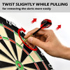 LinkVisions Sisal/Bristle Dartboard with Staple-Free Bullseye - 17.8” x1.5 New