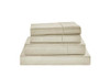KATHY IRELAND 500 THREAD COUNT DAMASK STRIPE SHEET SET WITH OPTIFIT - BEIGE New