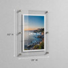 Azar Displays 105536 Floating Acrylic Wall Frame with Silver Hardware New