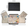 MARY MAXIM PORTABLE JIGSAW PUZZLE BOARD MAT ORGANIZER STORAGE1500 PIECES - BLACK New