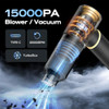 BSRCO CAR VACUUM PORTABLE CORDLESS HANDHELD VACUUM CORDLESS 15KPA BLACK/GOLD
