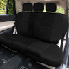 FH GROUP AUTOMOTIVE SEAT COVER PREMIUM PU LEATHER CAR SEAT COVER FULL SET BLACK
