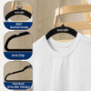 SERENELIFE SLHVEL100 VELVET HANGERS – 100 PACK, SLIM & SPACE SAVING - BLACK New