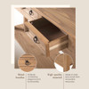 Furniture Dash Solid Wood Console Table 47.9" W, 12.6" D, 28.8" H - COR933